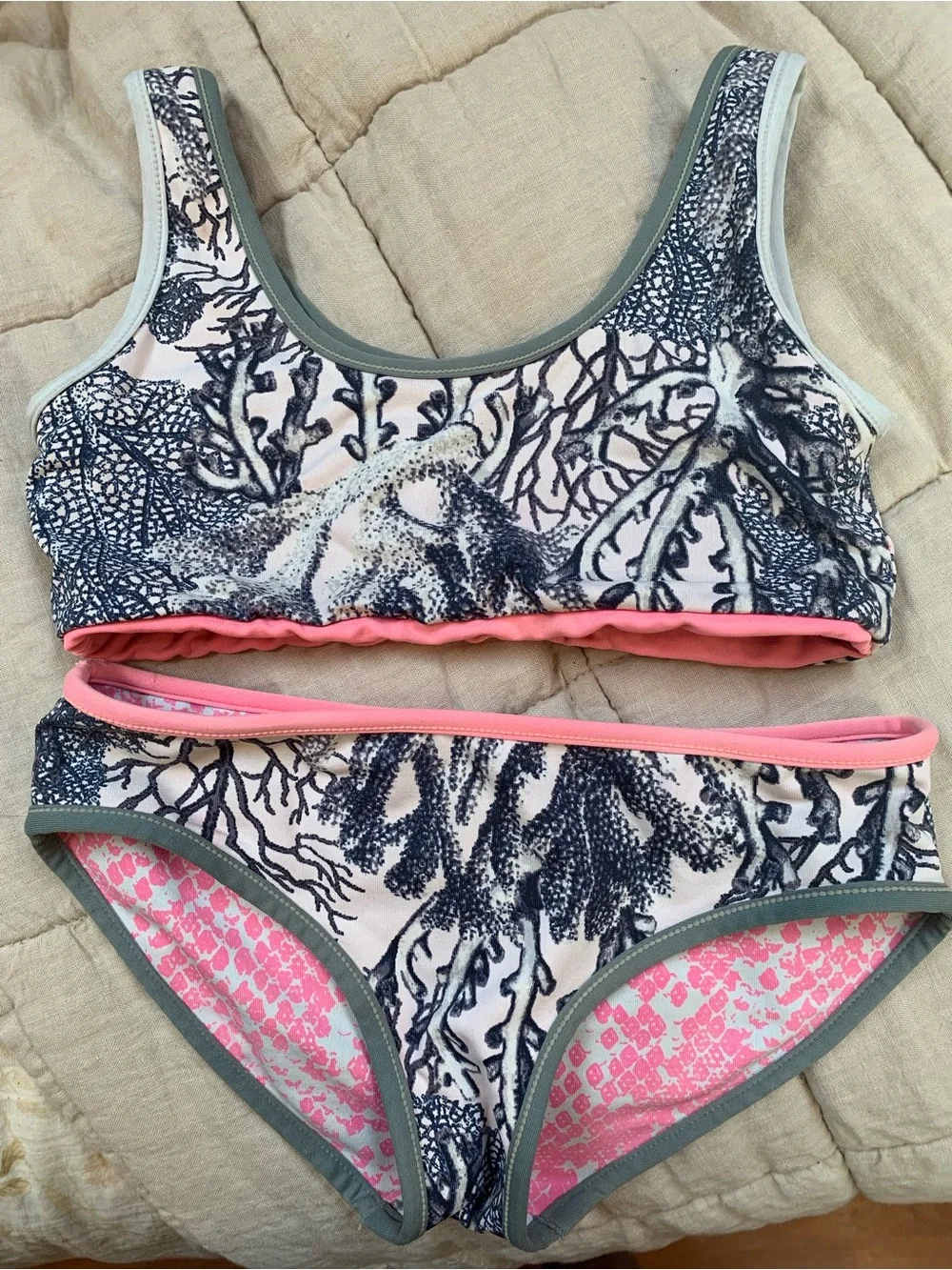 Girls Maaji Finding Flipper Reversible Bikini Set
